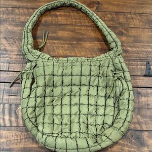 Urban Expressions Green Quilted Shoulder Bag